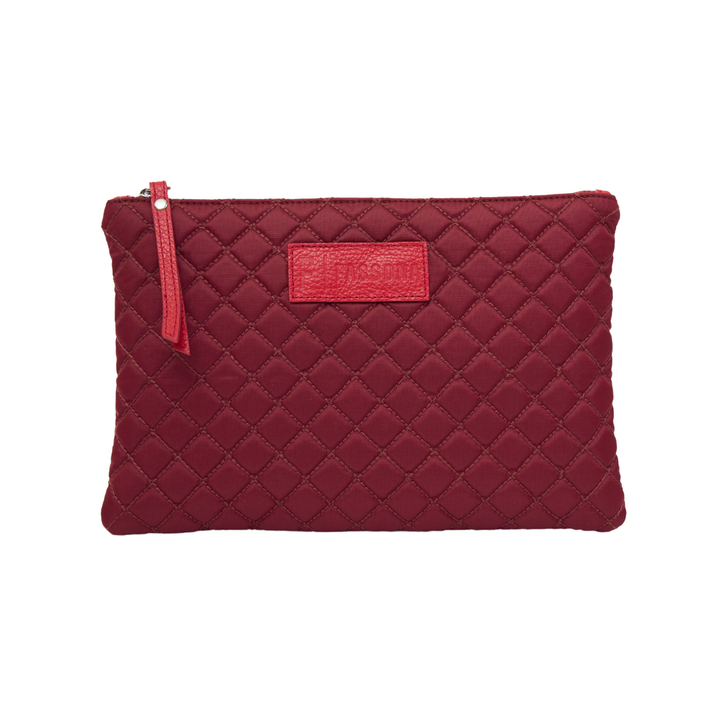 Capri Clutch Quilted Red