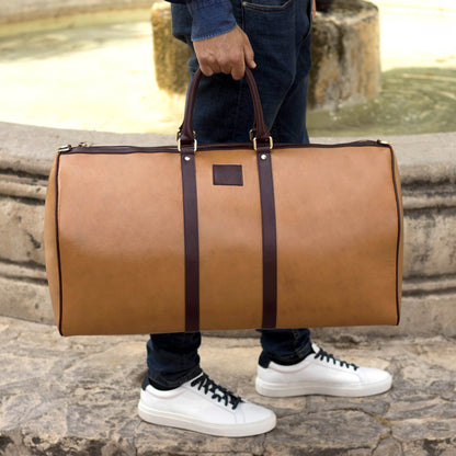 DUFFLE BAG - COGNAC BOX CALF Model